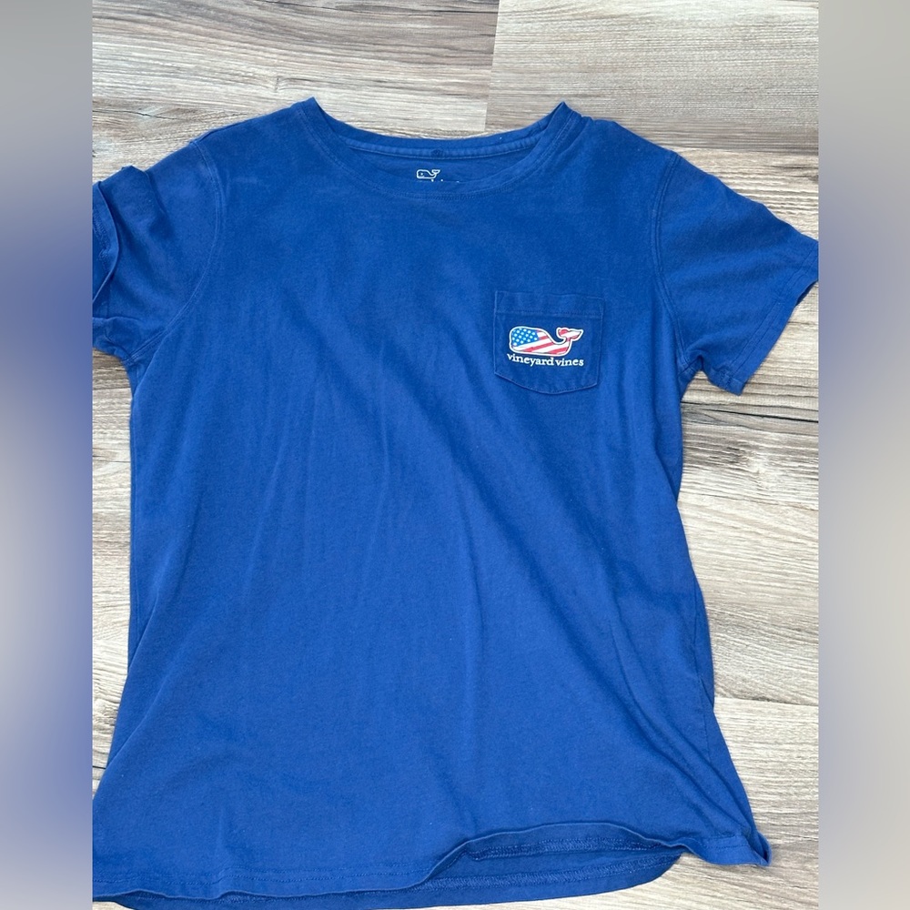 Vineyard Vines Americana Whale Short Sleeve Pocket T-Shirt